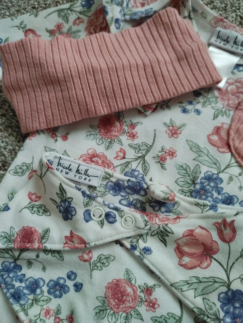 6/9M Nicole Miller Floral Baby Girl Outfit Set